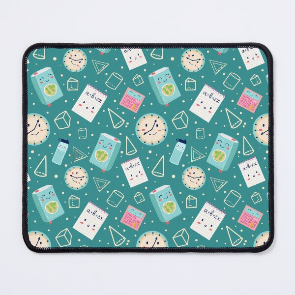 Item preview, Cute Kawaii Math & Snack Pattern – Smiling Clocks, Calculators and Juice Boxes Kids Clothing designed and sold by FestivityFinds.