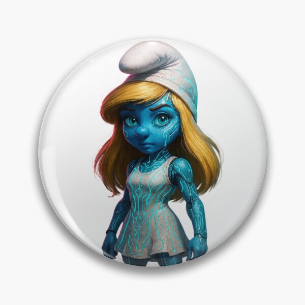 Item preview, ? "Cyberpunk Smurfette - Neon City Sci-Fi Cartoon Style Shirt" designed and sold by Cypher-Shop.