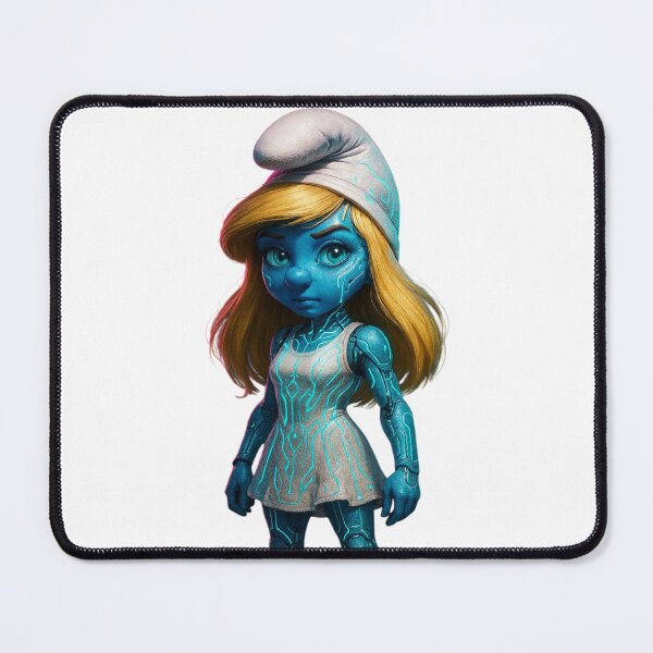 Item preview, ? "Cyberpunk Smurfette - Neon City Sci-Fi Cartoon Style Shirt" designed and sold by Cypher-Shop.