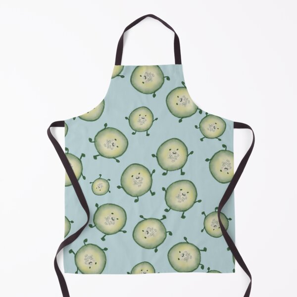 Item preview, Too Cuke for words repeat pattern on baby blue designed and sold by RRuffieuxStudio.