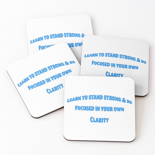 Item preview, LEARN TO STAND STRONG & BE FOCUSED IN YOUR OWN CLARITY designed and sold by TShirtCrafters.
