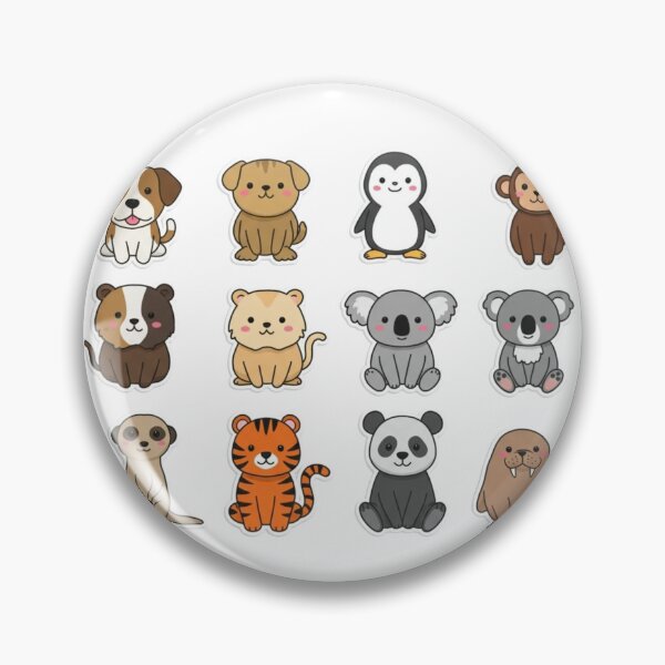 Item preview, group of animals classic sticker designed and sold by anandsiva2703.