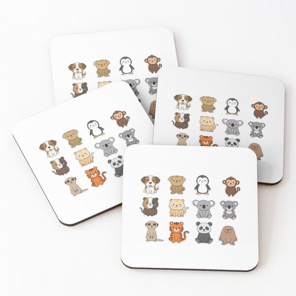 Item preview, group of animals classic sticker designed and sold by anandsiva2703.