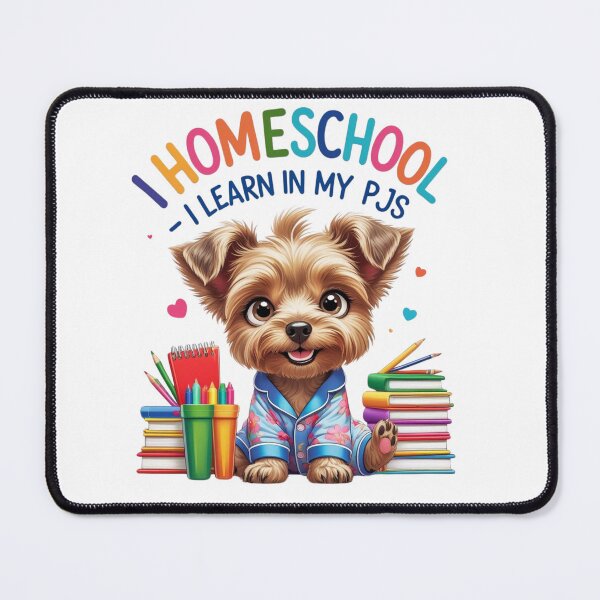 Item preview, Cute Yorkie Puppy in Pajamas – I Homeschool, I Learn in My PJ’s designed and sold by 444wardMovement.