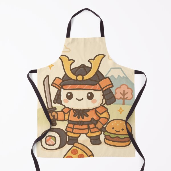 Item preview, Cute Sushi Samurai – Kawaii Japanese Warrior Illustration designed and sold by The-Onyxx.