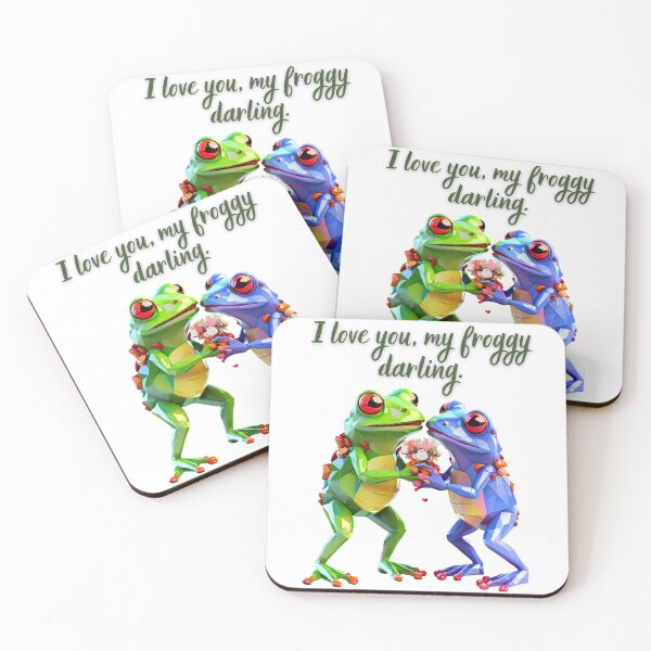 Item preview, Frog wedding - I love you, my froggy darling. designed and sold by AndrewYoko.