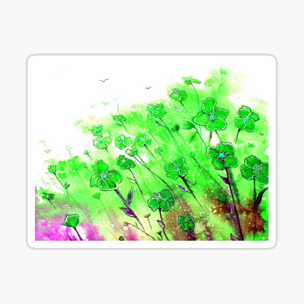 Item preview, Flowers in Green designed and sold by Linda Callaghan.