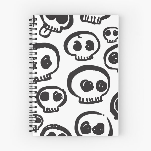 Item preview, Skulls - Black on White designed and sold by AshleighJaneArt.