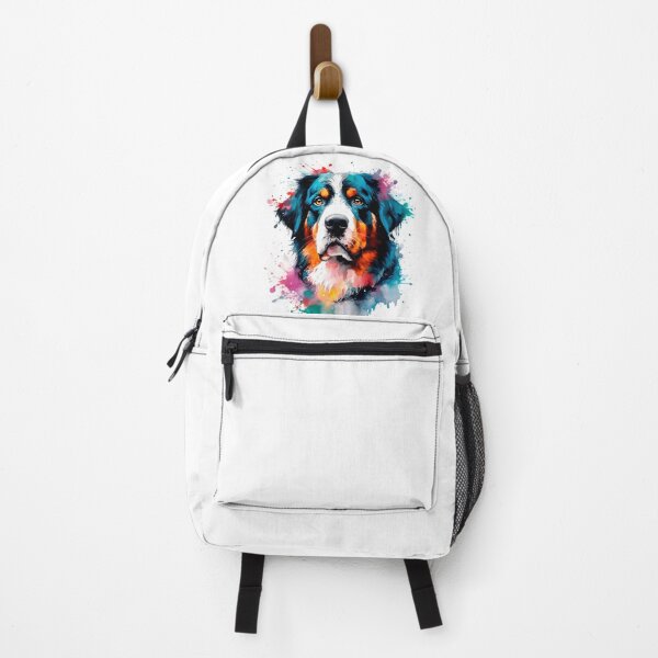 Item preview, Bernese Mountain Dog watercolour, colourful Art Splash (2) designed and sold by MyCancerandMe.