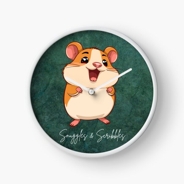 Item preview, Snuggles and Scribbles – Cute,Chubby Hamster Design designed and sold by Deezyned.