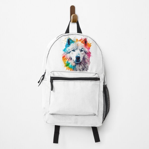 Item preview, Samoyed Dog watercolour, colourful Art Splash (2) designed and sold by MyCancerandMe.