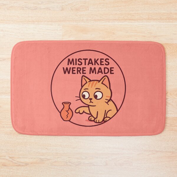 Item preview, Funny Cat Mistake Sticker designed and sold by Yuliya Brush.