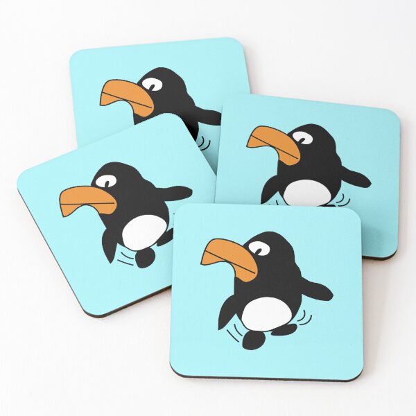 Item preview, Dancing Penguin (Blue Background) by Everything Eli designed and sold by EverythingEli.