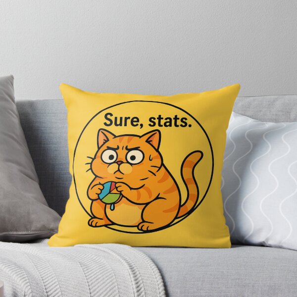 Item preview, Funny Data Cat Sticker designed and sold by Yuliya Brush.