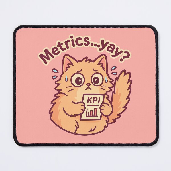 Item preview, Funny KPI Cat Sticker designed and sold by Yuliya Brush.