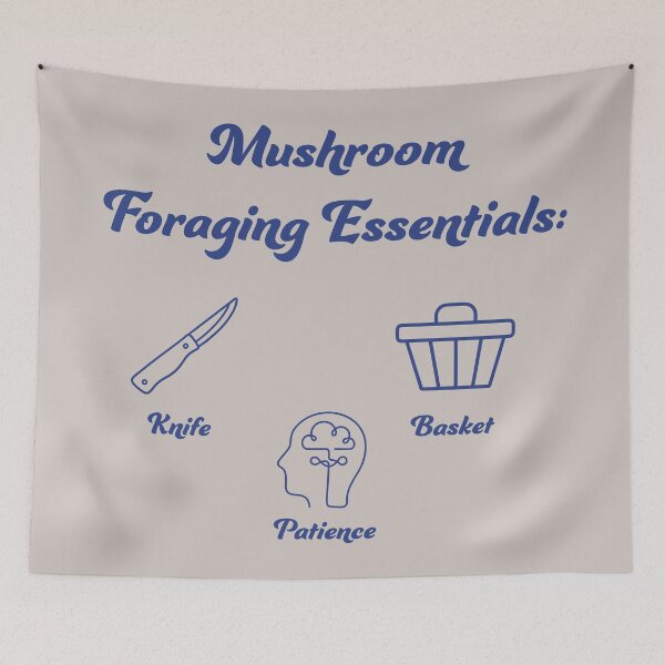 Item preview, Mushroom Foraging Essentials Funny Minimalist List designed and sold by Milena R..