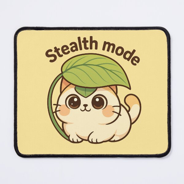 Item preview, Cute Stealth Mode Cat Sticker designed and sold by Yuliya Brush.
