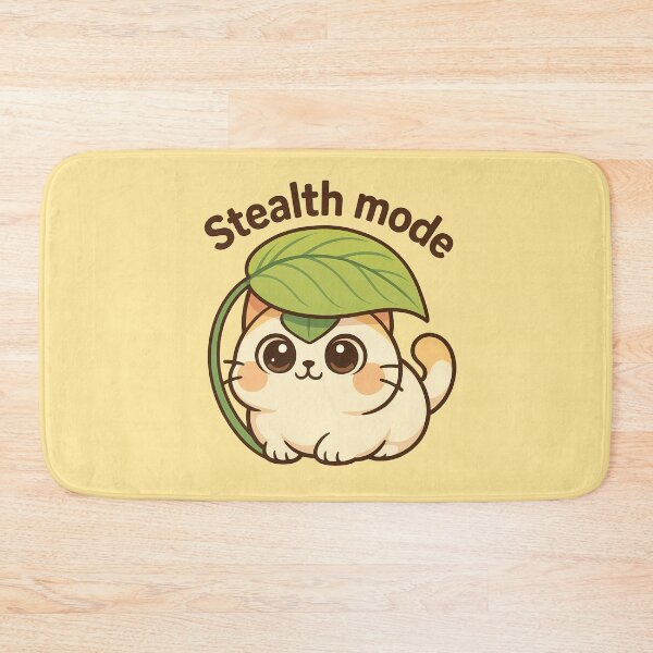 Item preview, Cute Stealth Mode Cat Sticker designed and sold by Yuliya Brush.