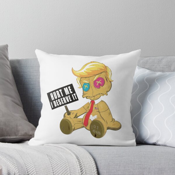 Item preview, Hurt me, I deserve it. Anti-Trump voodoo doll designed and sold by Manikool.
