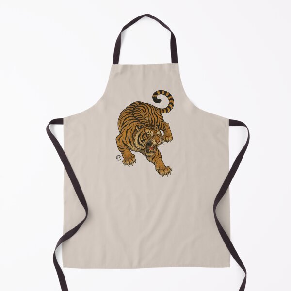 Item preview, Tiger - Fierce Japanese Tiger - No Fear Vintage Japanese Style Art designed and sold by Kabuji Store.
