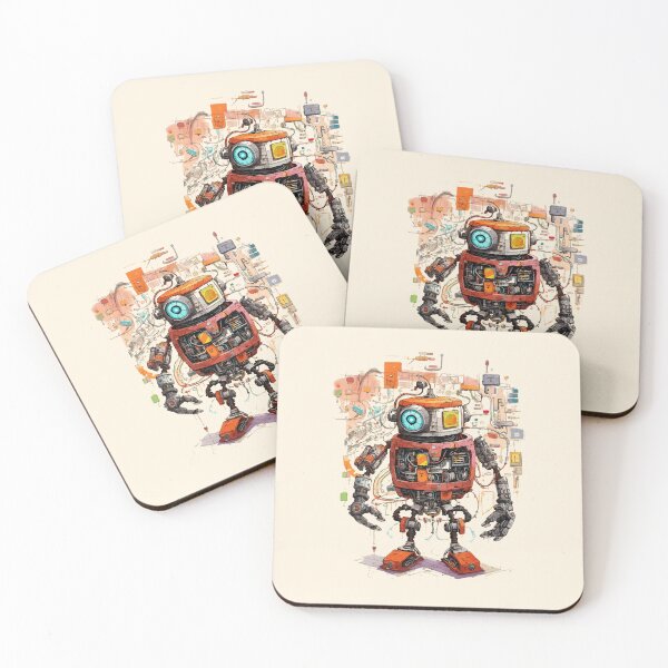 Item preview, Industrial vintage robot design – Cool kids decor designed and sold by CroesCreations.