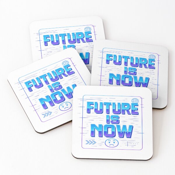 Item preview, Future Is Now – Y2K Cyber Retro Typography Design designed and sold by Khayallab .