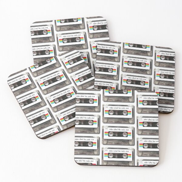 Item preview, Video Killed the Radio Star – Retro Cassette Tape Design designed and sold by hangmeart.