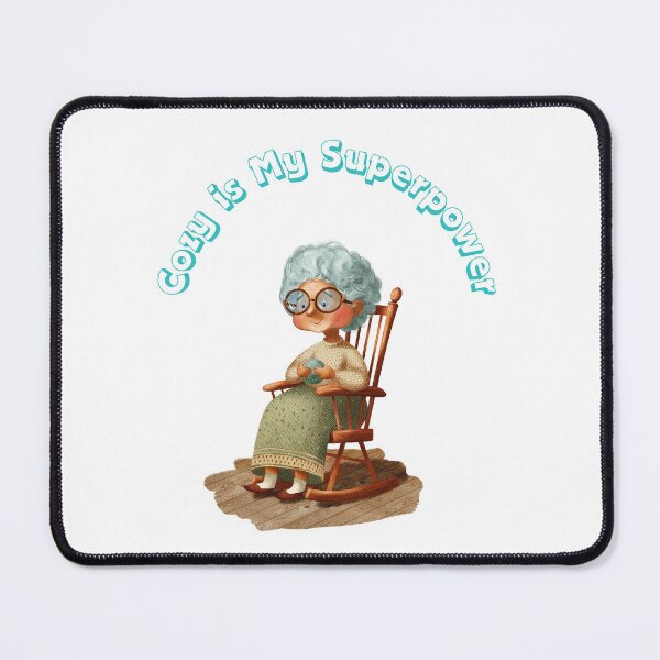 Item preview, Cute Grandma Knitting in Rocking Chair designed and sold by Ms. Iryna.