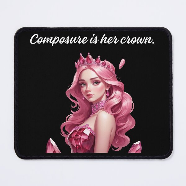 Item preview, Composure is her crown - Pink Tourmaline Crystal Princess | Stoicism Philosophy  designed and sold by LexaArtworks.