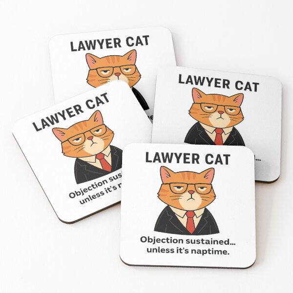 Item preview, Lawyer Cat – Objection Sustained (Unless It’s Naptime) designed and sold by Teenomix.