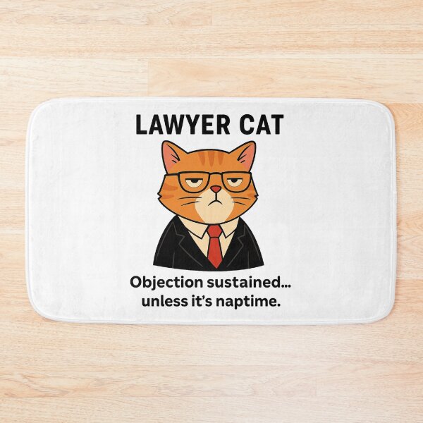 Item preview, Lawyer Cat – Objection Sustained (Unless It’s Naptime) designed and sold by Teenomix.