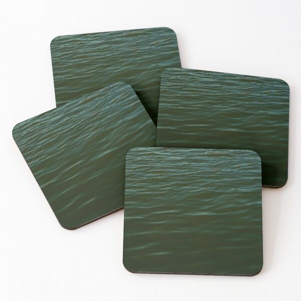 Item preview, Still Waters in Deep Green – Minimalist Ripples designed and sold by griceyvisuals.