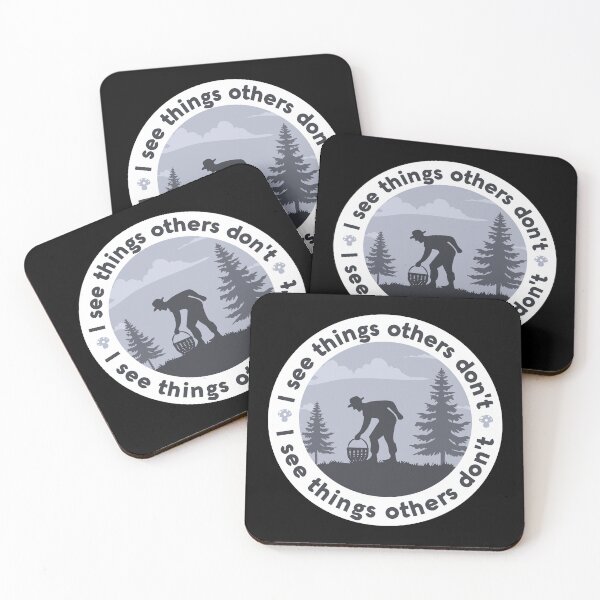 Item preview, Mushroom Forager Silhouette I See Things Others Don't designed and sold by Milena R..