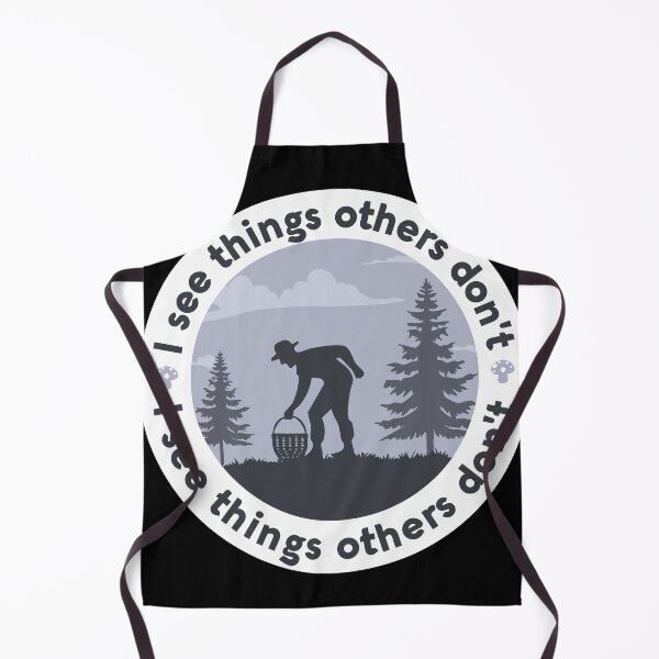 Item preview, Mushroom Forager Silhouette I See Things Others Don't designed and sold by Milena R..