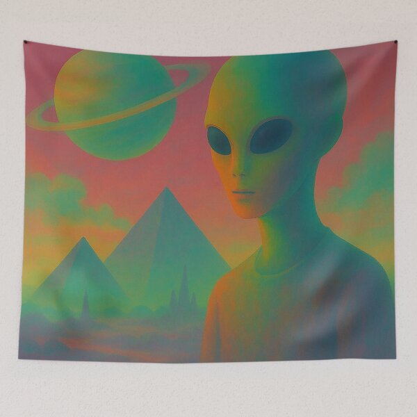 Item preview, Cosmic Pyramid Contemplation designed and sold by zzz888.