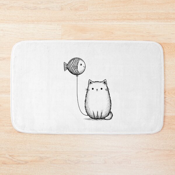 Item preview, Cat and fish designed and sold by DerSenat.