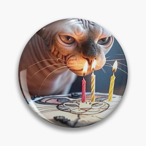 Item preview, SPHYNX BIRTHDAY CAT 2 designed and sold by KRYPTO-KHAT.