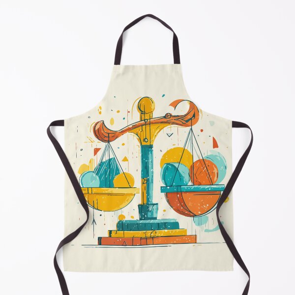Item preview, Retro Colorful Weighing Scale Illustration – Abstract Balance Art designed and sold by Moss and Moon Studio.