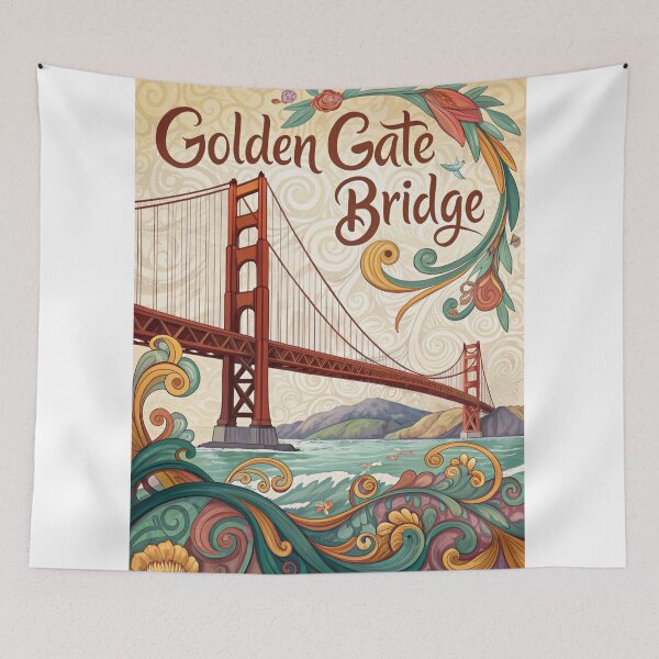 Item preview, Golden Gate Bridge designed and sold by Mark and Heather.