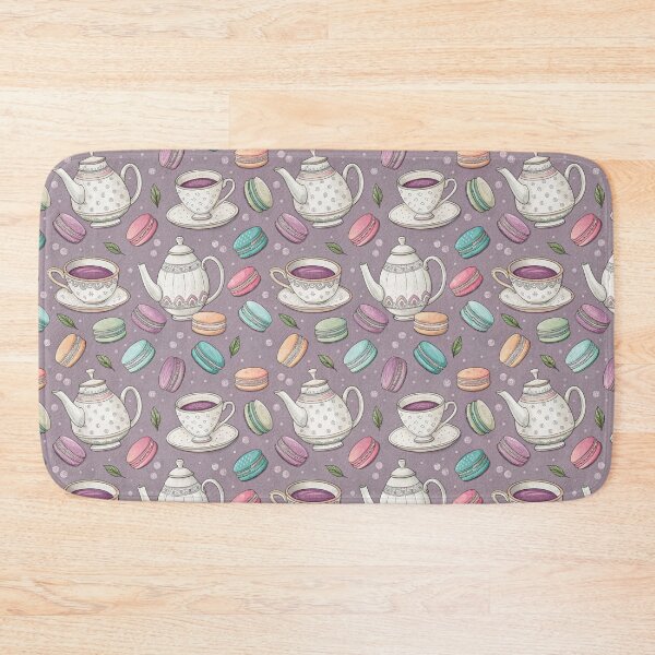 Item preview, Watercolor Teatime Macarons Seamless Pattern. designed and sold by RGShirtWorks.