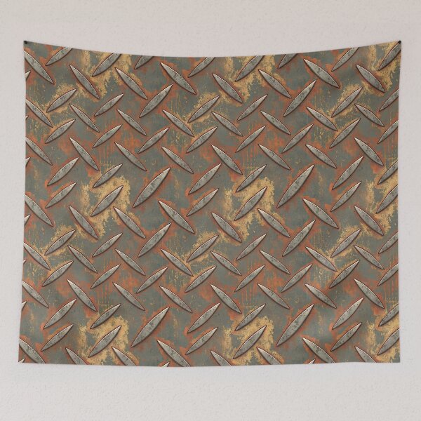 Item preview, Seamless Rusty Diamond Plate Metal Texture Background. designed and sold by RGShirtWorks.