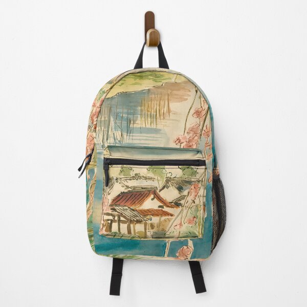 Item preview, Antique Japanese Watercolor Painting designed and sold by Tamas Das.