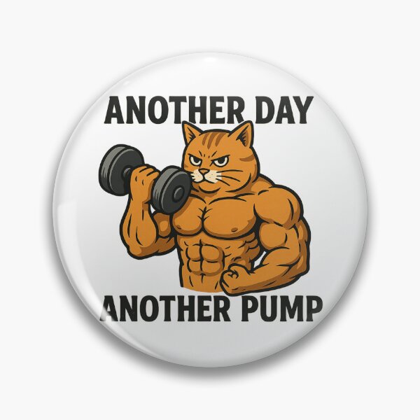 Item preview, Funny Gym Cat - Another Day Another Pump - Cat muscle training - Cat weightlifting designed and sold by Gniesss.