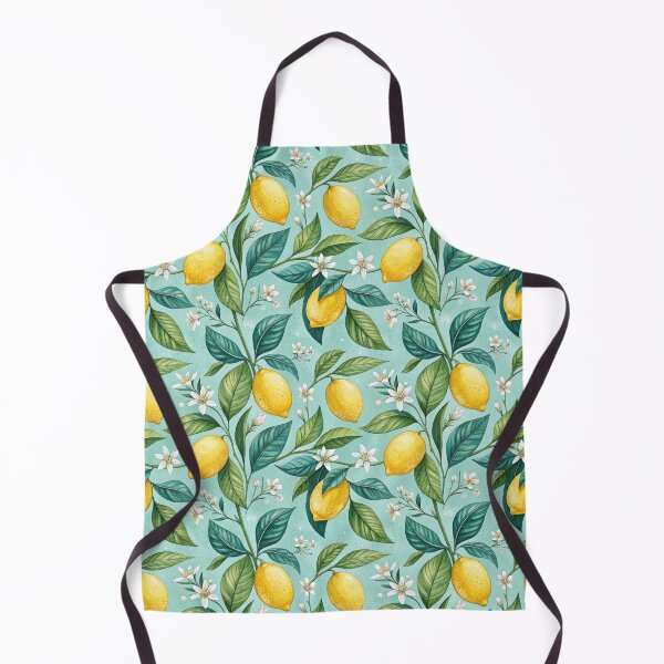 Item preview, Watercolor Lemon Pattern with Flowers and Leaves. designed and sold by ML-Media.