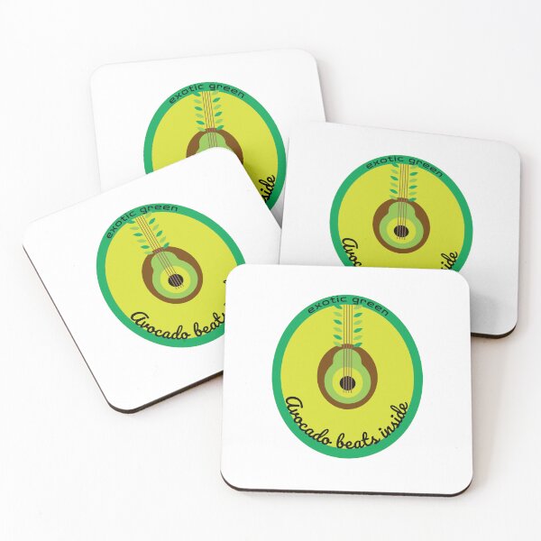 Item preview, Avocado Beats Inside – Exotic Fruit Music Vibes Design designed and sold by baskamade.