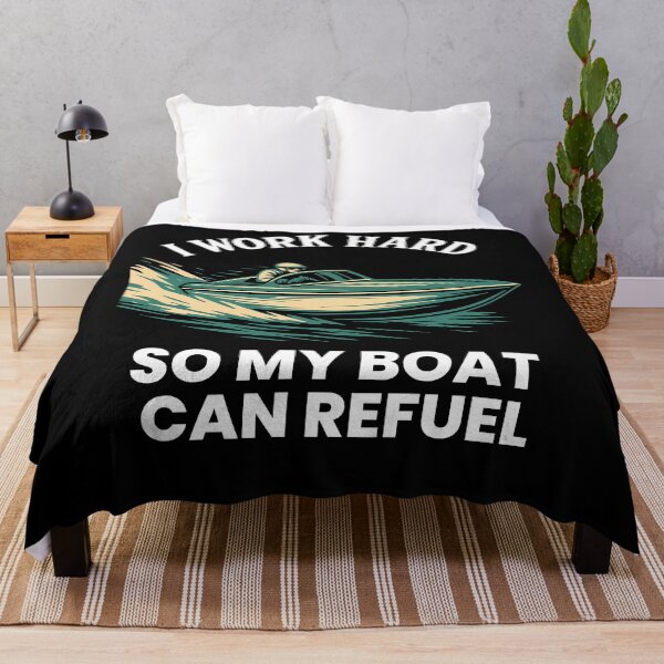Item preview, I Work Hard So My Boat Can Refuel Funny Saying designed and sold by LuminOrb.