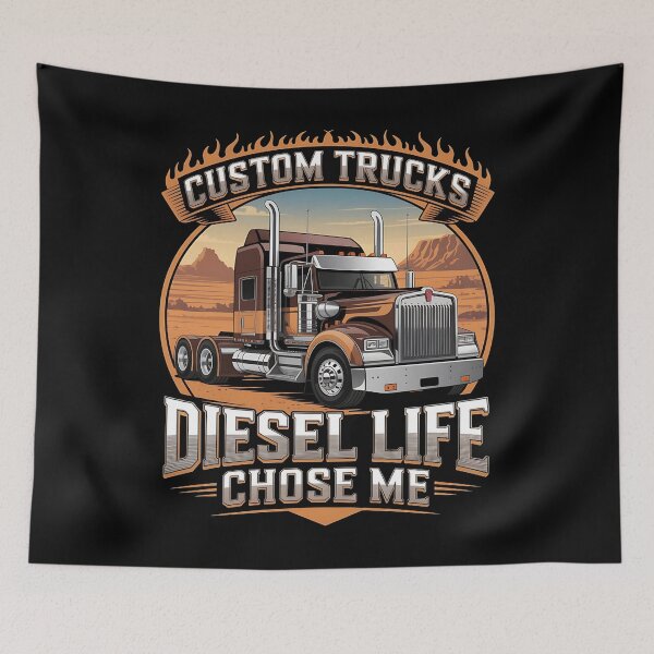 Item preview, Diesel life chose me - Diesel makes me happy - Highway truck - Keep trucking - Chrome dreams - Asphalt cowboy - Truck stop - Truck driver - American trucking designed and sold by JansenGS.