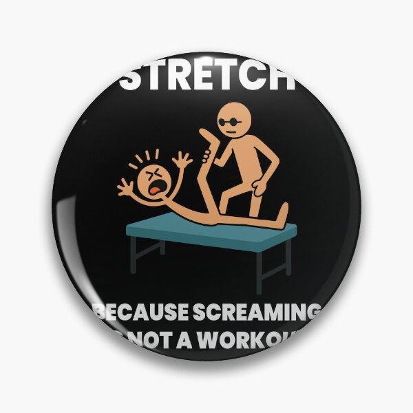 Item preview, Physiotherapy Funny Stretch Screaming Workout designed and sold by LuminOrb.
