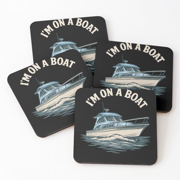 Item preview, I'm On A Boat Funny Saying Captain Nautical designed and sold by LuminOrb.