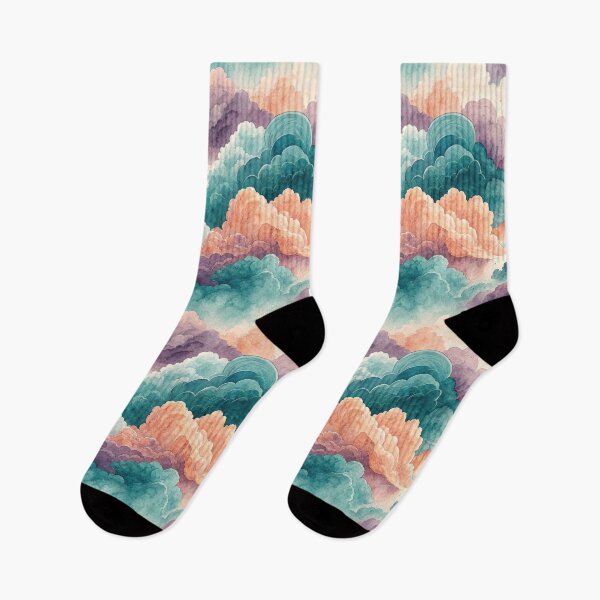 Item preview, Dreamy Watercolor Cloudscape with Pastel Hues. designed and sold by ML-Media.